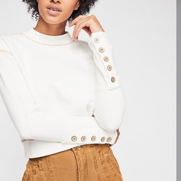 Free People Tops - Free people look ahead mock neck sweatshirt